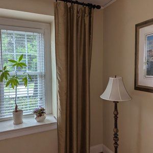 Pottery Barn Silk Dupioni Drapes